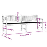 vidaXL Tuinbank 114x59x87 cm massief teakhout