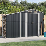 vidaXL Tuinschuur 277x192,5x179 cm gegalvaniseerd staal groen