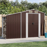 vidaXL Tuinschuur 277x192,5x179 cm gegalvaniseerd staal groen