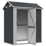 vidaXL Tuinhuis Lichtgrijs 192x152,5x237 cm Gegalvaniseerd Staal