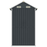 vidaXL Tuinhuis Lichtgrijs 192x152,5x237 cm Gegalvaniseerd Staal