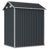 vidaXL Tuinhuis Lichtgrijs 192x152,5x237 cm Gegalvaniseerd Staal