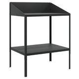 vidaXL Plantenstandaard 56,5x54,5x100 cm verzinkt staal antracietkleur