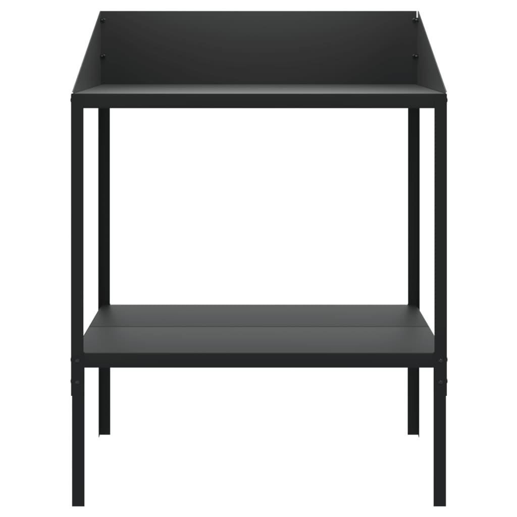 vidaXL Plantenstandaard 56,5x54,5x100 cm verzinkt staal antracietkleur