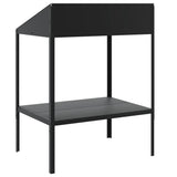 vidaXL Plantenstandaard 56,5x54,5x100 cm verzinkt staal antracietkleur