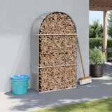 vidaXL Haardhoutopslag 40x45x170 cm gegalvaniseerd staal groen