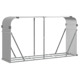 vidaXL Haardhoutopslag 40x45x170 cm gegalvaniseerd staal groen