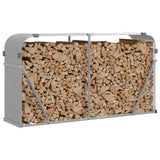 vidaXL Haardhoutopslag 40x45x170 cm gegalvaniseerd staal groen