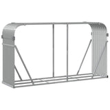 vidaXL Haardhoutopslag 40x45x170 cm gegalvaniseerd staal groen