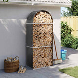 vidaXL Haardhoutopslag 40x45x170 cm gegalvaniseerd staal groen