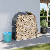 vidaXL Haardhoutopslag 40x45x170 cm gegalvaniseerd staal groen