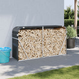 vidaXL Haardhoutopslag 40x45x170 cm gegalvaniseerd staal groen