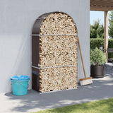 vidaXL Haardhoutopslag 40x45x170 cm gegalvaniseerd staal groen