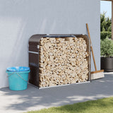 vidaXL Haardhoutopslag 40x45x170 cm gegalvaniseerd staal groen