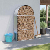 vidaXL Haardhoutopslag 40x45x170 cm gegalvaniseerd staal groen