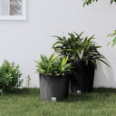 vidaXL Plantenbak met uitneembare bak rattan-look 15/15,3 L PP wit