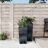 vidaXL Plantenbak met uitneembare bak beton-look 21/49 L PP antraciet