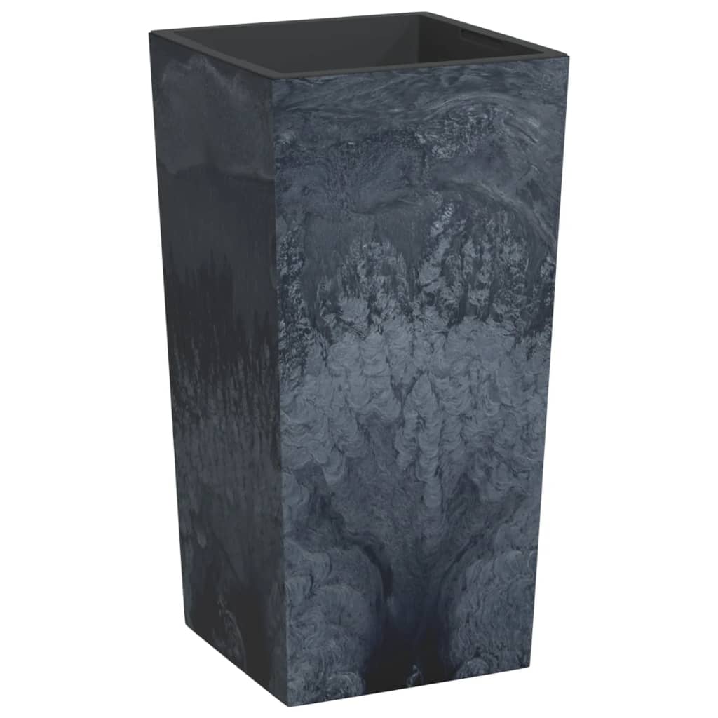 vidaXL Plantenbak met uitneembare bak beton-look 21/49 L PP antraciet