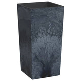 vidaXL Plantenbak met uitneembare bak beton-look 21/49 L PP antraciet