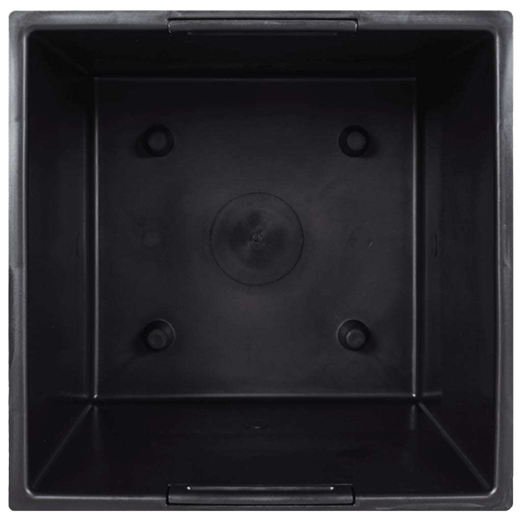 vidaXL Plantenbak met uitneembare bak beton-look 21/49 L PP antraciet
