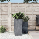 vidaXL Plantenbak met uitneembare bak beton-look 21/49 L PP antraciet