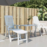 vidaXL Sun Lounger Plastic White
