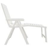 vidaXL Sun Lounger Plastic White
