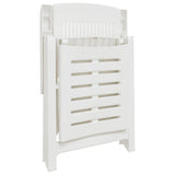 vidaXL Sun Lounger Plastic White