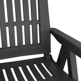 vidaXL Tuinstoelen 2 st verstelbaar PP wit
