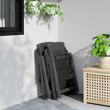 vidaXL Tuinstoelen 2 st verstelbaar PP wit