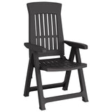 vidaXL Tuinstoelen 2 st verstelbaar PP wit