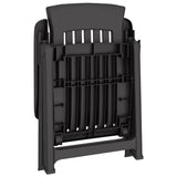 vidaXL Tuinstoelen 2 st verstelbaar PP wit