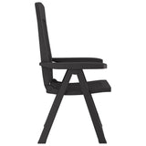 vidaXL Tuinstoelen 2 st verstelbaar PP wit