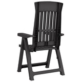 vidaXL Tuinstoelen 2 st verstelbaar PP wit