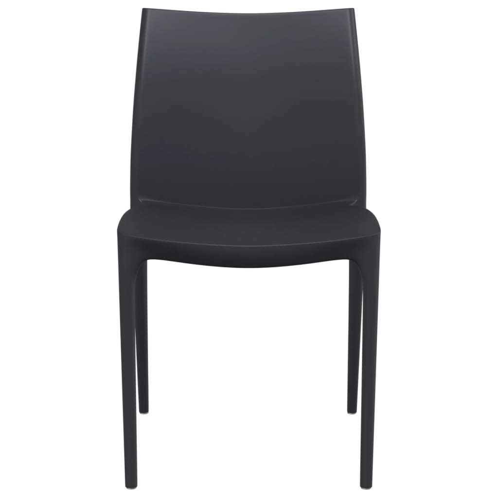 vidaXL Tuinstoelen 2 st 50x46x80 cm polypropeen antracietkleurig