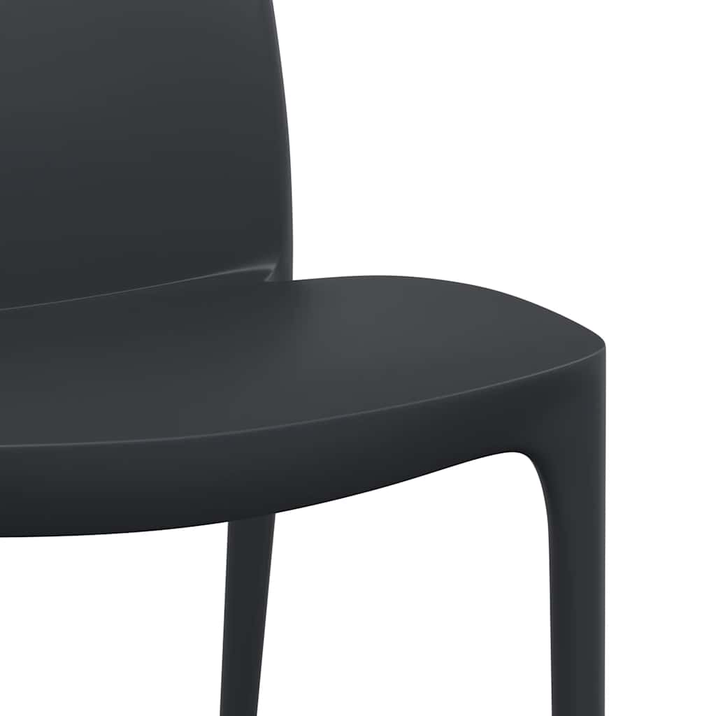 vidaXL Tuinstoelen 2 st 50x46x80 cm polypropeen antracietkleurig