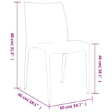 vidaXL Tuinstoelen 2 st 50x46x80 cm polypropeen antracietkleurig