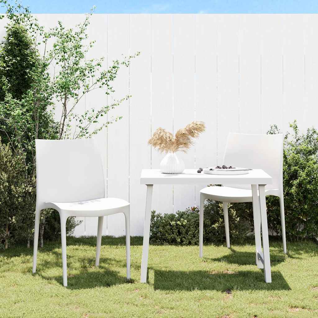 vidaXL Tuinstoelen 2 st 50x46x80 cm polypropeen antracietkleurig
