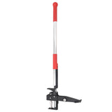 vidaXL Onkruidsteker 93,5 cm gepoedercoat staal rood en grijs