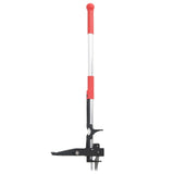 vidaXL Onkruidsteker 93,5 cm gepoedercoat staal rood en grijs