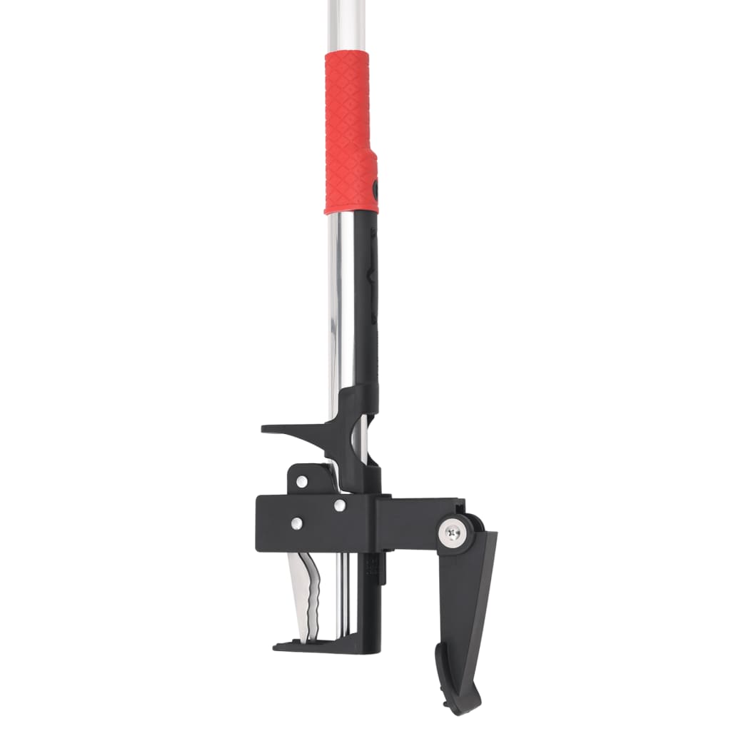 vidaXL Onkruidsteker 93,5 cm gepoedercoat staal rood en grijs