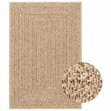 vidaXL Vloerkleed ZIZUR binnen en buiten 80x150 cm jute look