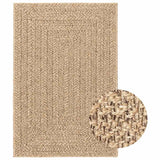 vidaXL Vloerkleed ZIZUR binnen en buiten 80x150 cm jute look