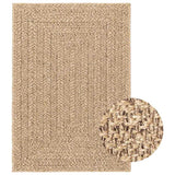 vidaXL Vloerkleed ZIZUR binnen en buiten 80x150 cm jute look