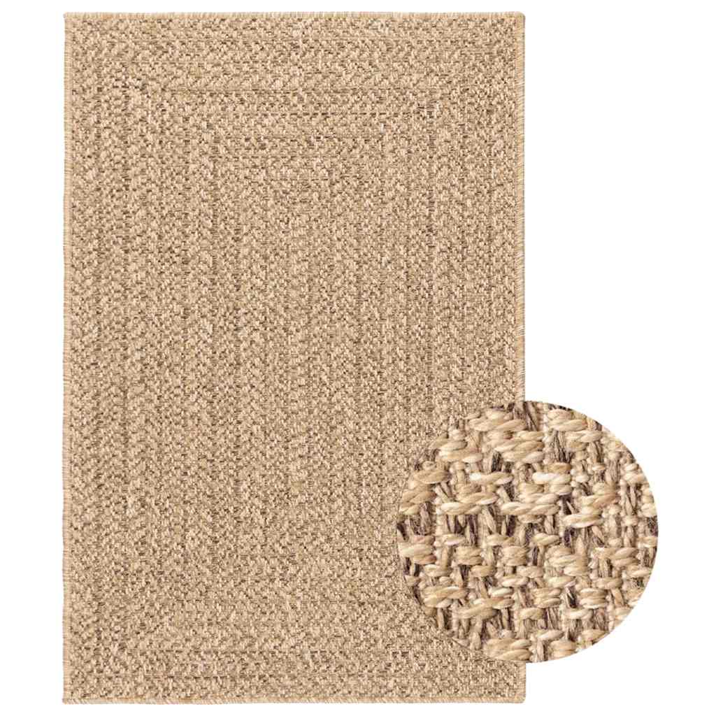 vidaXL Vloerkleed ZIZUR binnen en buiten 80x150 cm jute look