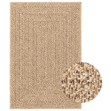 vidaXL Vloerkleed ZIZUR binnen en buiten 80x150 cm jute look