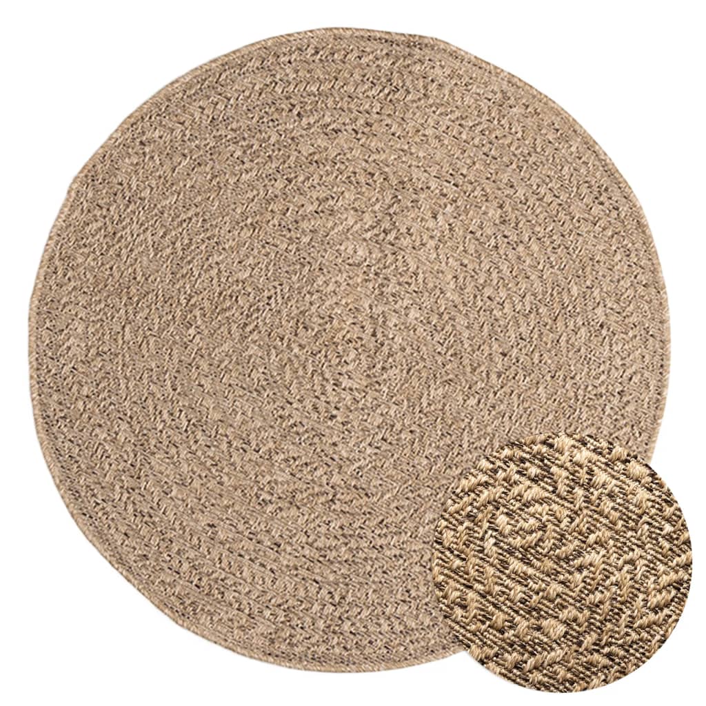 vidaXL Vloerkleed ZIZUR binnen en buiten 80x150 cm jute look