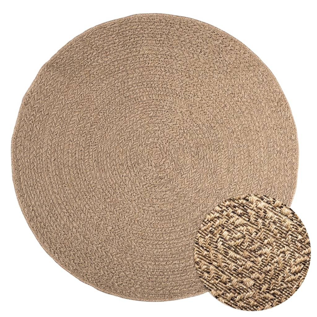 vidaXL Vloerkleed ZIZUR binnen en buiten 80x150 cm jute look