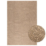 vidaXL Vloerkleed ZIZUR binnen en buiten 80x150 cm jute look