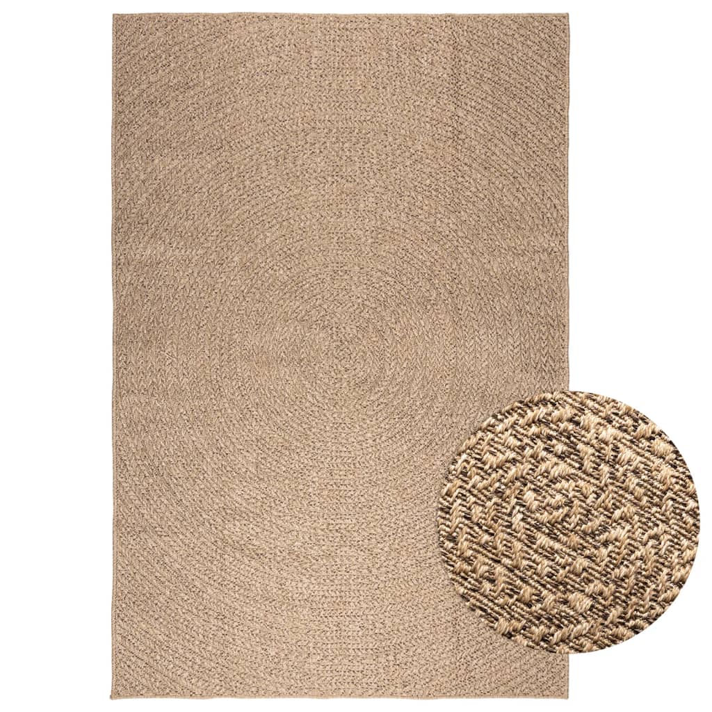 vidaXL Vloerkleed ZIZUR binnen en buiten 80x150 cm jute look